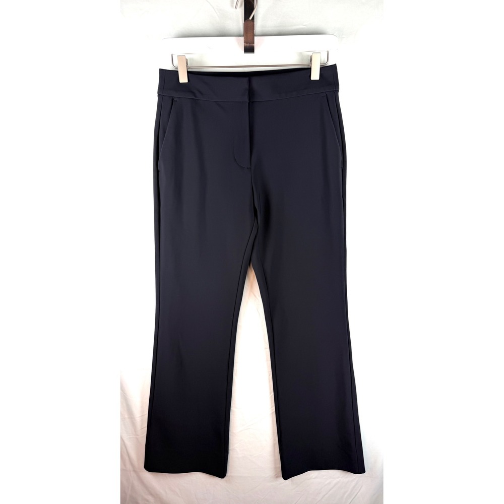 Rhone‎ Ambitious Black Flat Front Straight Leg Dress Pants Womens Size 4 Classic
